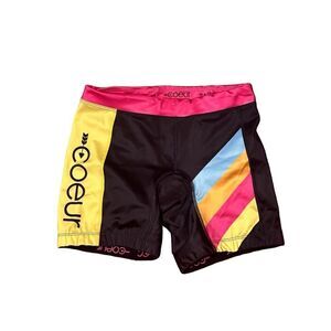 Bundle of 4 piece COEUR SPORTS Summer Cut Citrus Cycling Kit women set bike ride